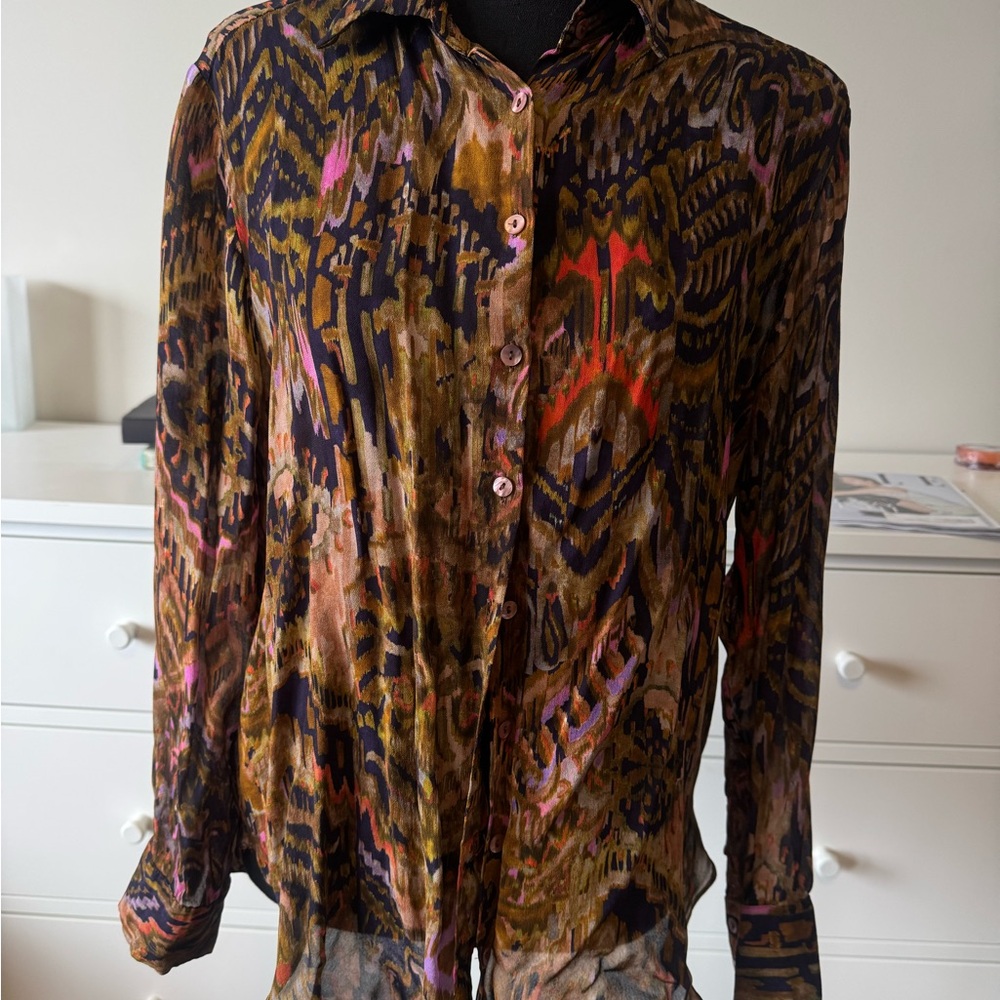 Massimo Dutti Multicolor Patterned Blouse - image 1